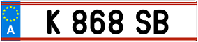 Trailer License Plate